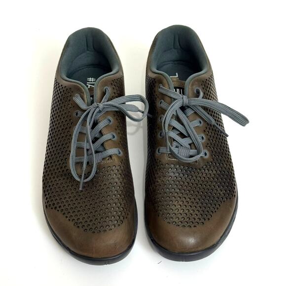 Nobull Leather Trainer Shoes Coffee Dark M 14 W 15.5 CrossFit weightlifting